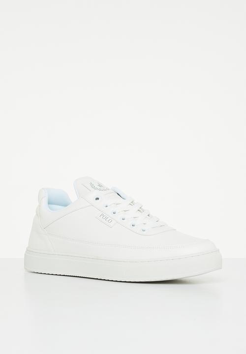 POLO - Crest pu sneaker - white