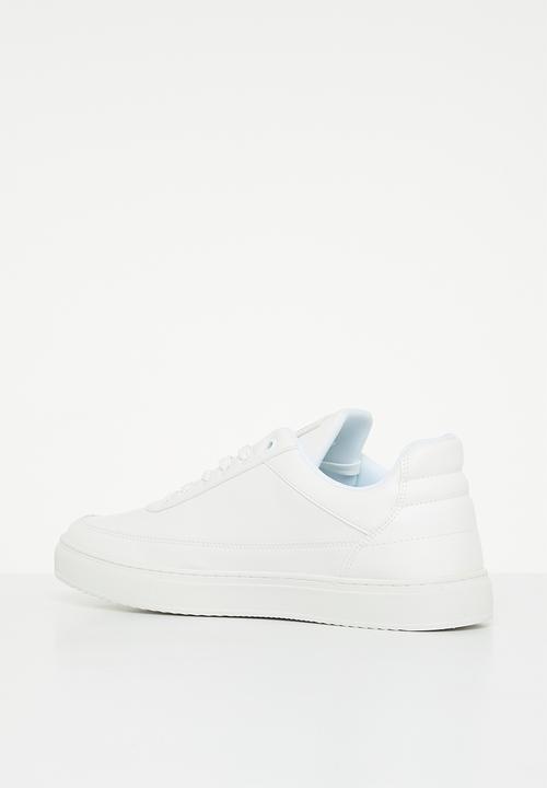 POLO - Crest pu sneaker - white
