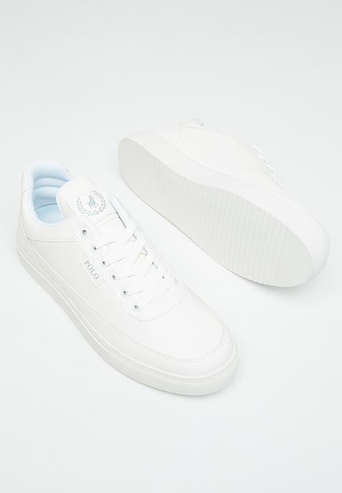 POLO - Crest pu sneaker - white