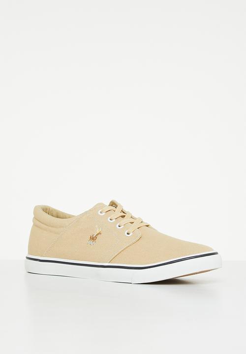 POLO - Classic canvas sneakers - stone