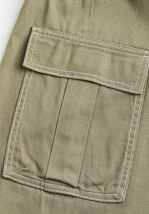 H&M - 90s baggy high waist jeans - khaki green