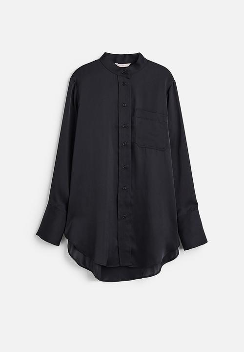 H&M - Oversized shirt - black