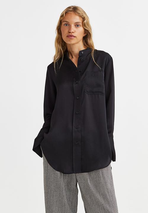 H&M - Oversized shirt - black