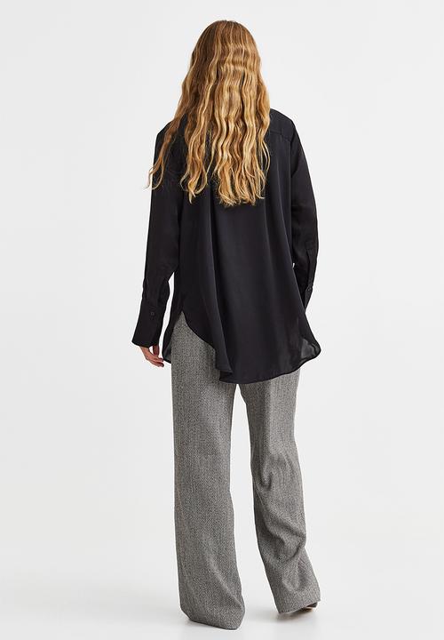 H&M - Oversized shirt - black