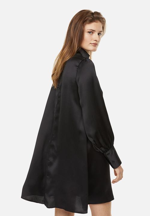 H&M - Satin dress - black