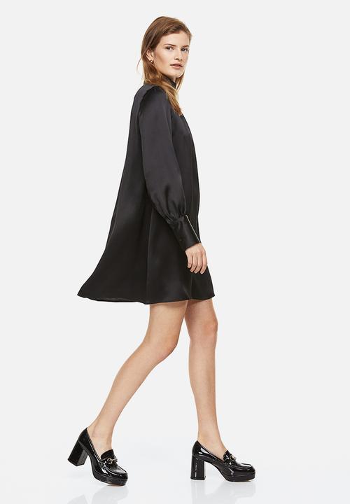 H&M - Satin dress - black