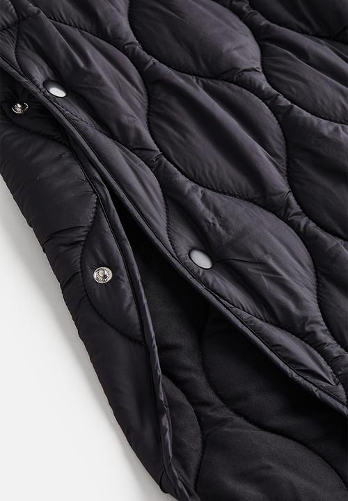 H&M - Quilted coat - black