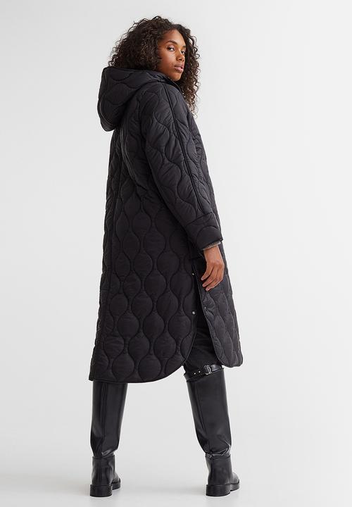 H&M - Quilted coat - black
