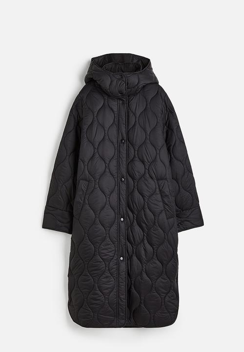 H&M - Quilted coat - black