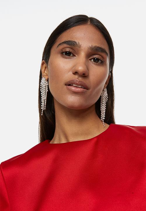 H&M - Long-sleeved dress - red