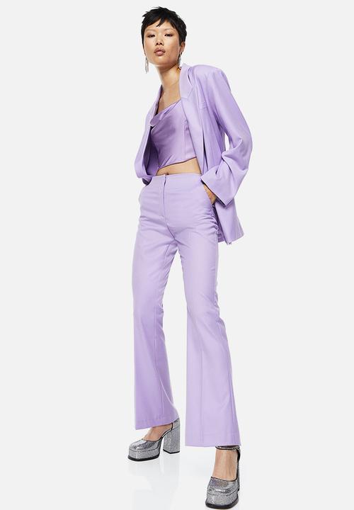 H&M - Satin corset top - light purple
