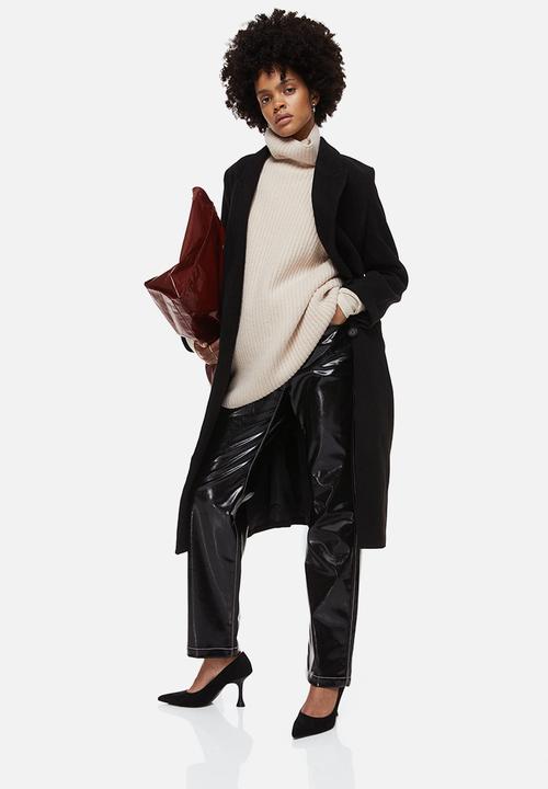 H&M - Double-breasted coat - black 