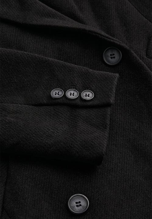 H&M - Double-breasted coat - black 