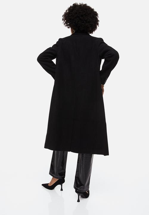 H&M - Double-breasted coat - black 