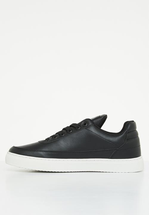 POLO - Crest pu sneaker - black