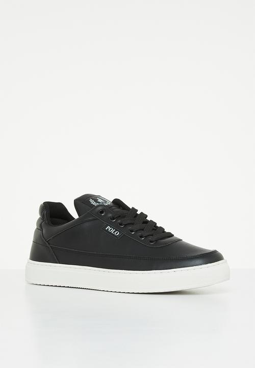 POLO - Crest pu sneaker - black