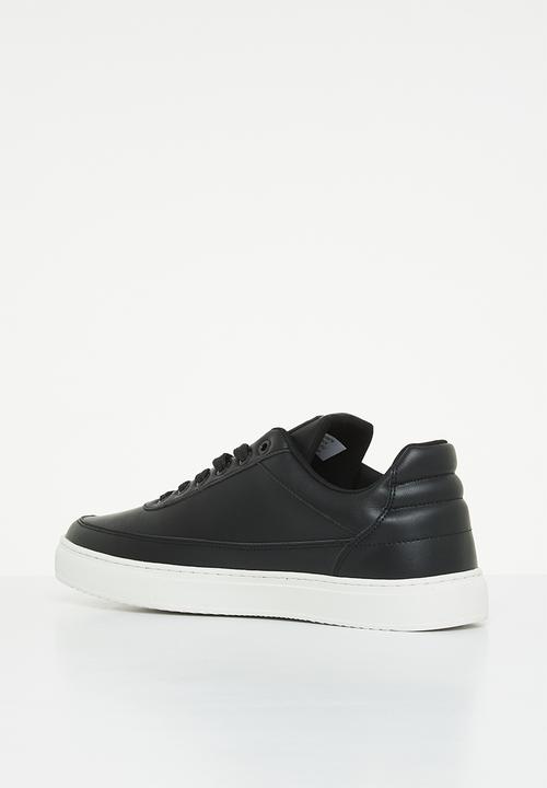 POLO - Crest pu sneaker - black
