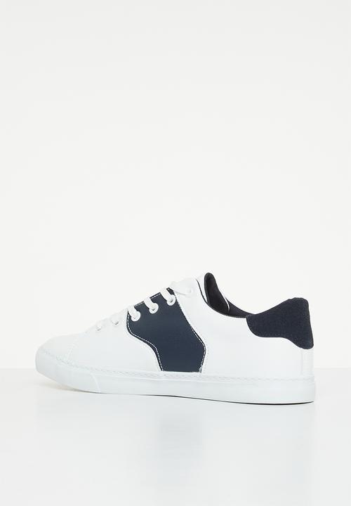 POLO - Side flash pu sneaker - navy