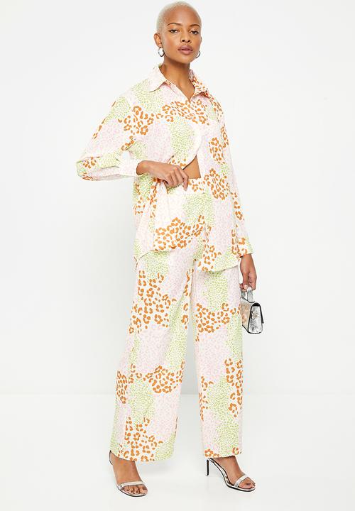 Glamorous - Wide leg pants - leopard multi