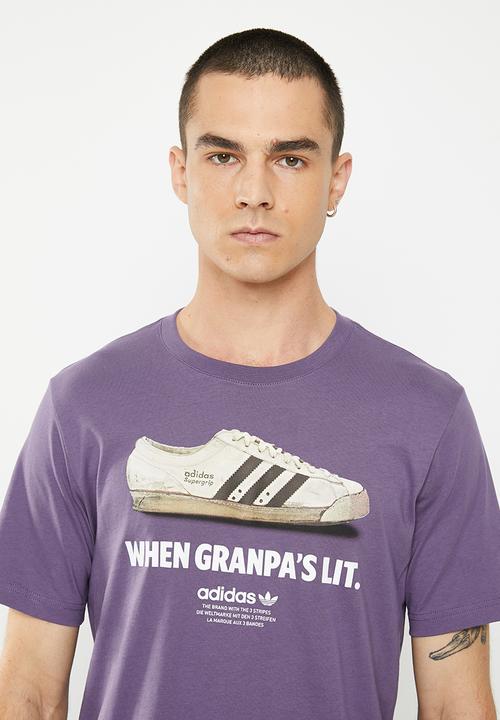 adidas Originals - New age tee m - tech purple