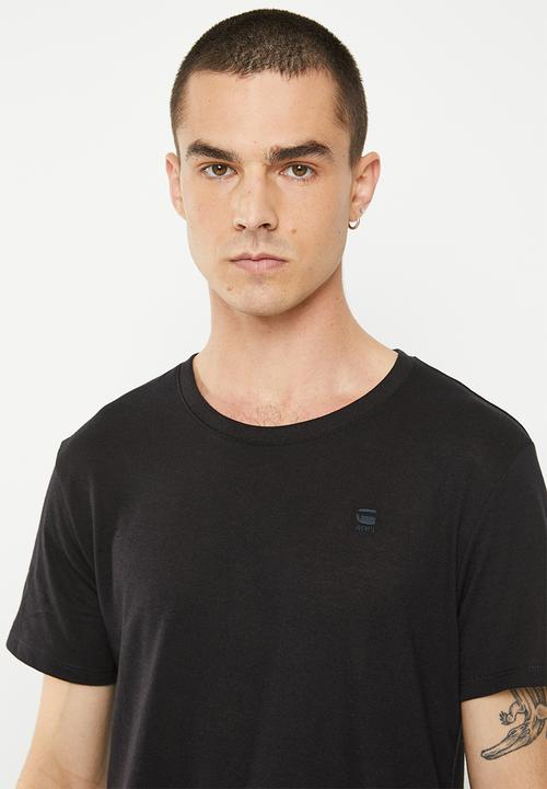 G-STAR - Base htr r t short sleeve 2 pack - white & dk black