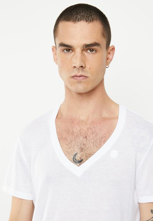 G-STAR - Base htr v t short sleeve 2 pack - white & dk black