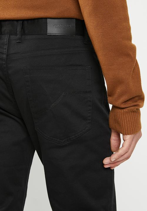 Jonathan D - Victor cotton trousers - black
