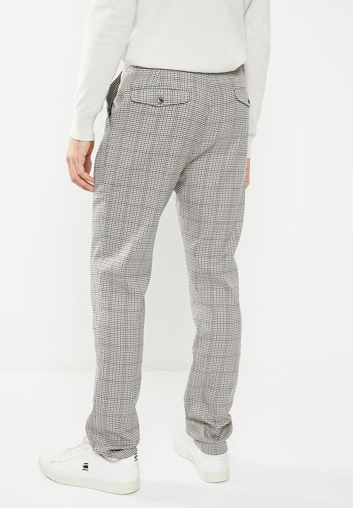 Jonathan D - Owen check trousers - pebble