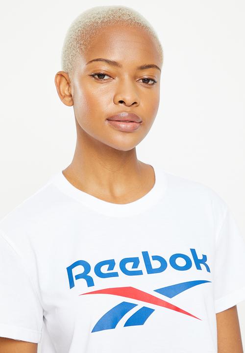 Reebok - Ri bl crop tee - white/vector blue
