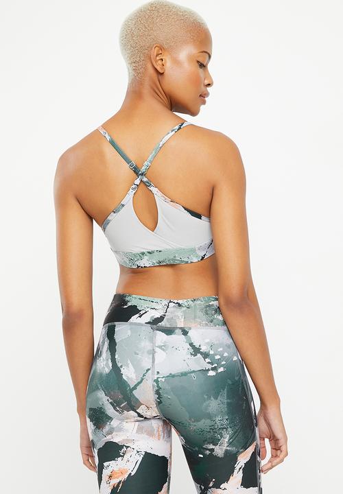 Reebok - Lux strappy bra aop - pure grey 3