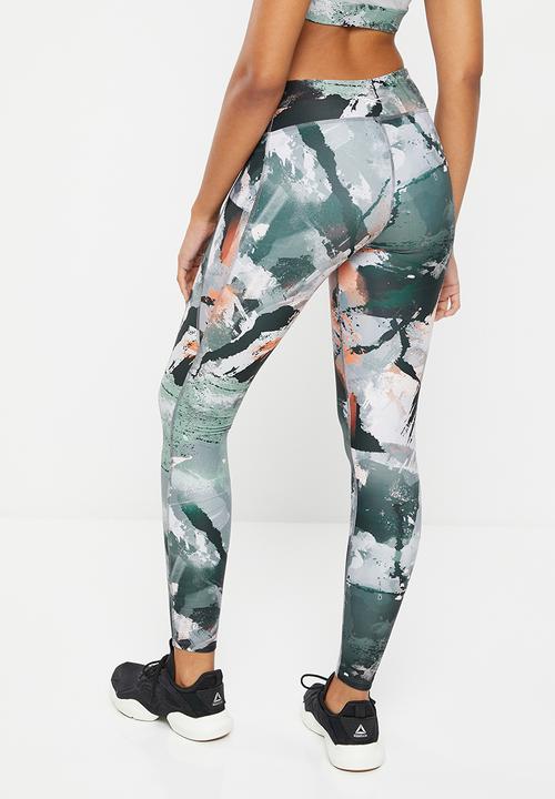 Reebok - Lux bold tight - aop - pure grey 3