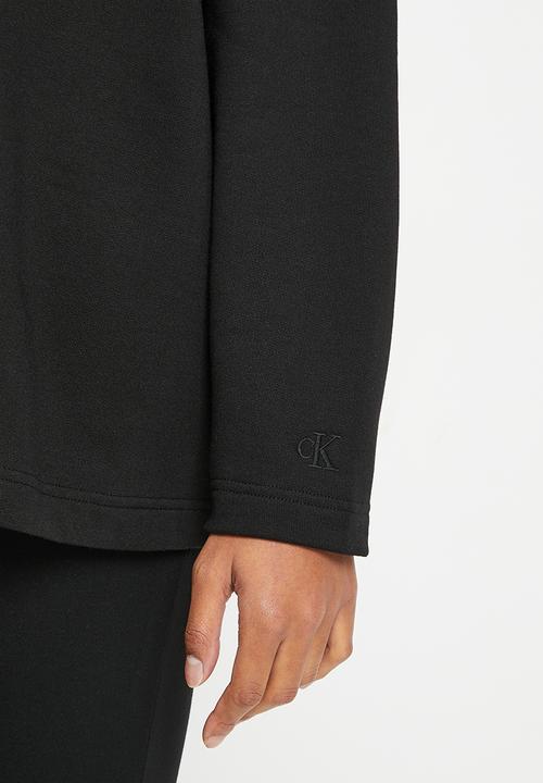 Calvin Klein - Archival monologo mock neck - ck black