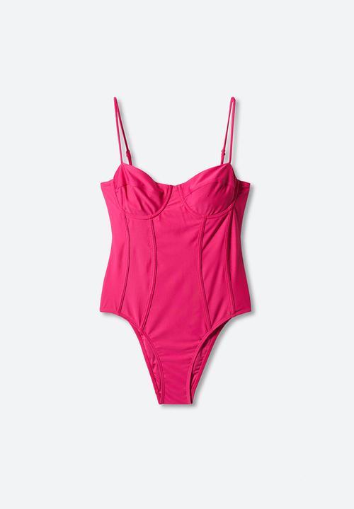 MANGO - Swimsuit cam - pink