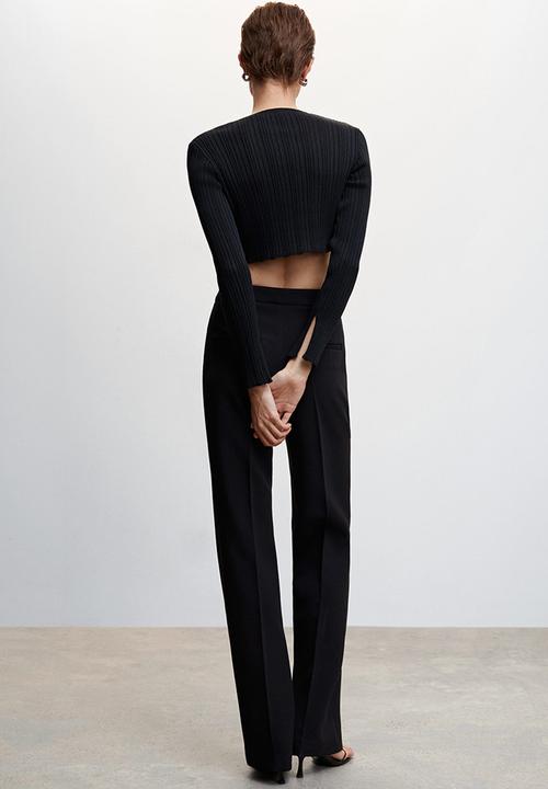 MANGO - Trouser annie - black