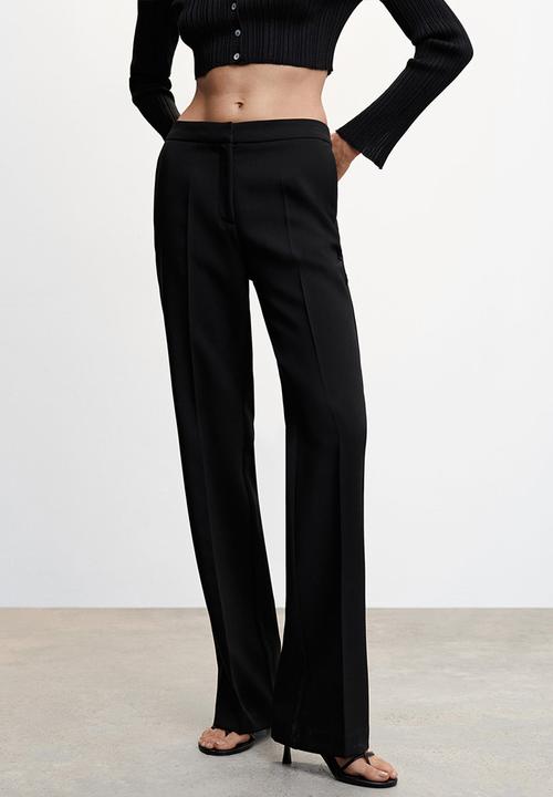MANGO - Trouser annie - black