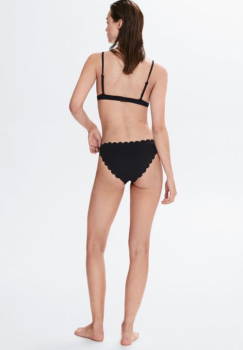 MANGO - Bikini bottom ondita - black