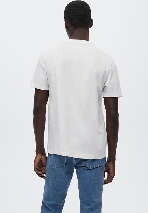 MANGO - T-shirt bellow - white1