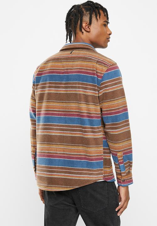 Vissla  - Eco-zy long sleeve polar flannel - brown