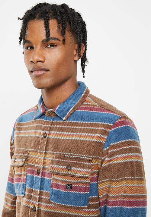 Vissla  - Eco-zy long sleeve polar flannel - brown