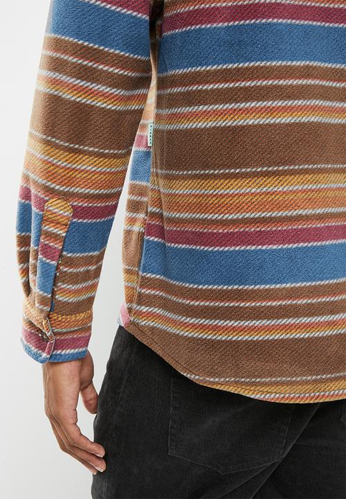Vissla  - Eco-zy long sleeve polar flannel - brown