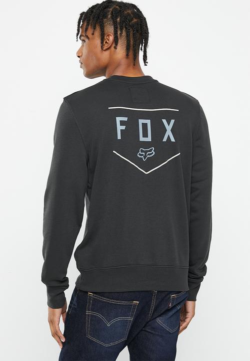 Fox - Shield crew fleece sweat - black