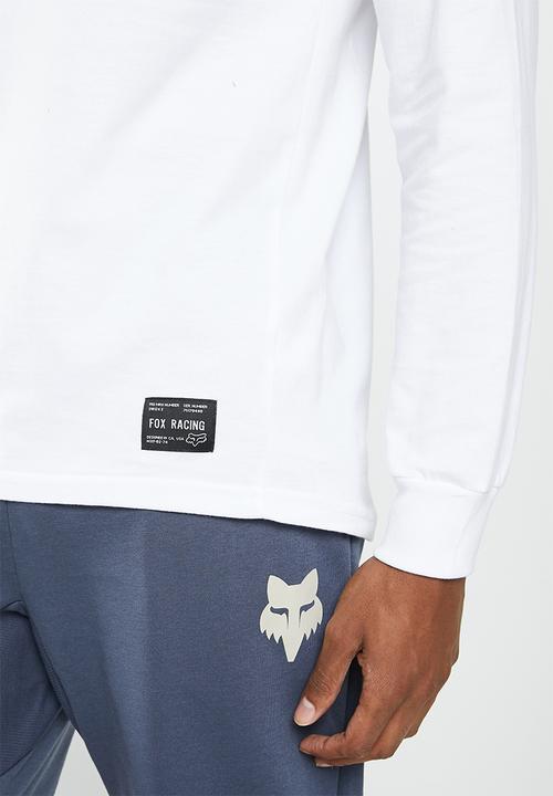 Fox - Axion long sleeve tee - white