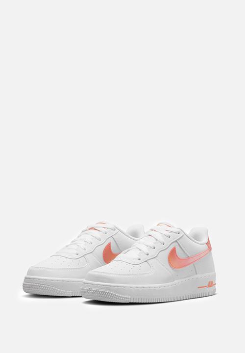 Nike - Nike air force 1 nn gs kwe - white/safety orange