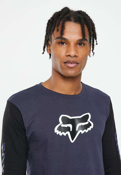Fox - Karrera head long sleeve tee - deep colbalt