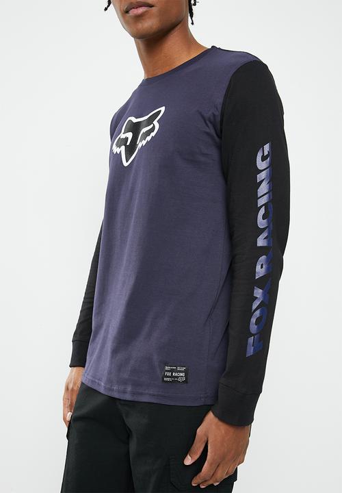 Fox - Karrera head long sleeve tee - deep colbalt