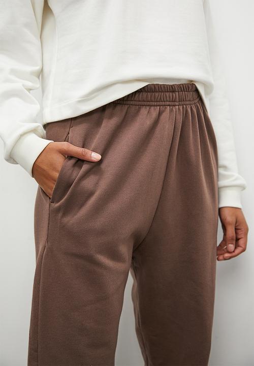 Blake - Slouch track pants - choc