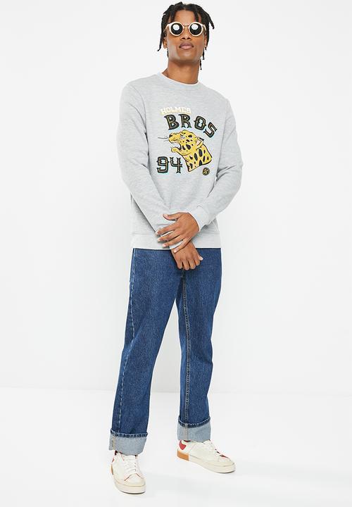 Holmes Bro's - Jaguar sweat - heather grey