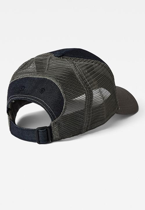 G-STAR - Denim embro baseball trucker cap - navy