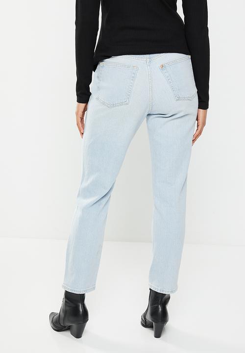 H&M - Mom ultra high ankle jeans - blue