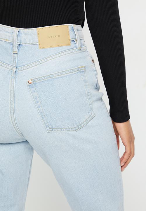 H&M - Mom ultra high ankle jeans - blue